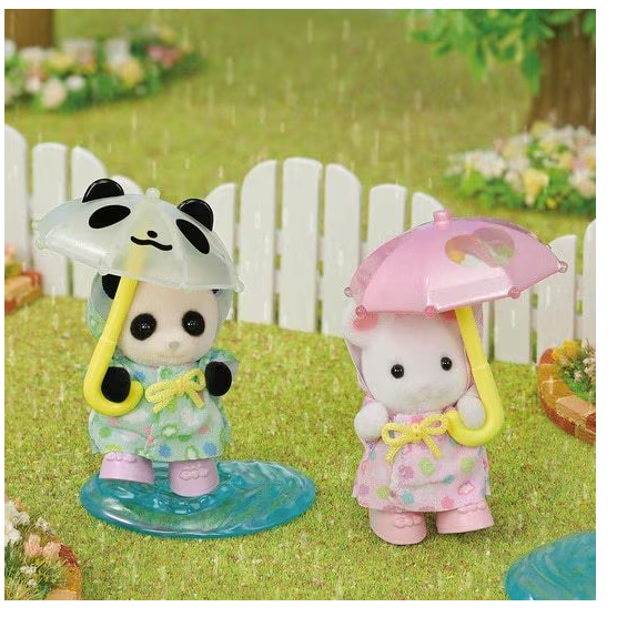 Calico Critters Nursery Friends Rainy Day Duo