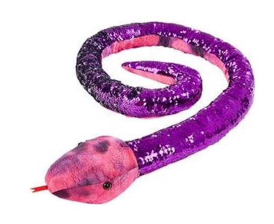 Adventure Planet Sequined Coloured Plush Snakes 67"