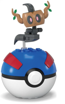 Mega Blok Construx Pokemon Poke Ball With Assorted Figures Series 22