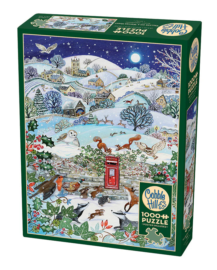 Cobble Hill 1000 Piece Puzzle Village On A Winter Night