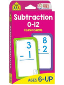 School Zone Flash Cards Subtraction 0-12