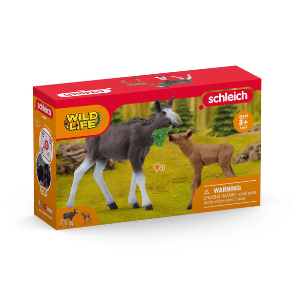 Schleich Wild Life Moose Family 42629