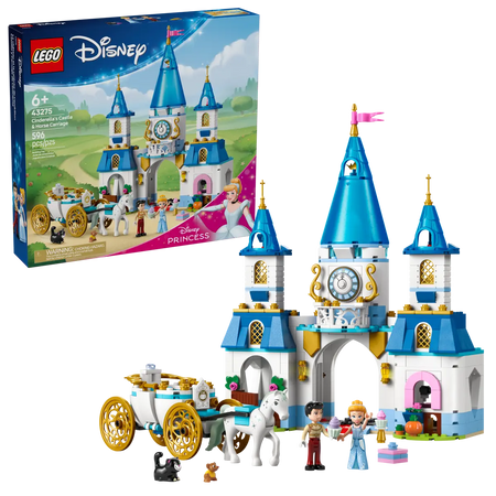 LEGO Disney Cinderella's Castle And Horse Carriage 43275