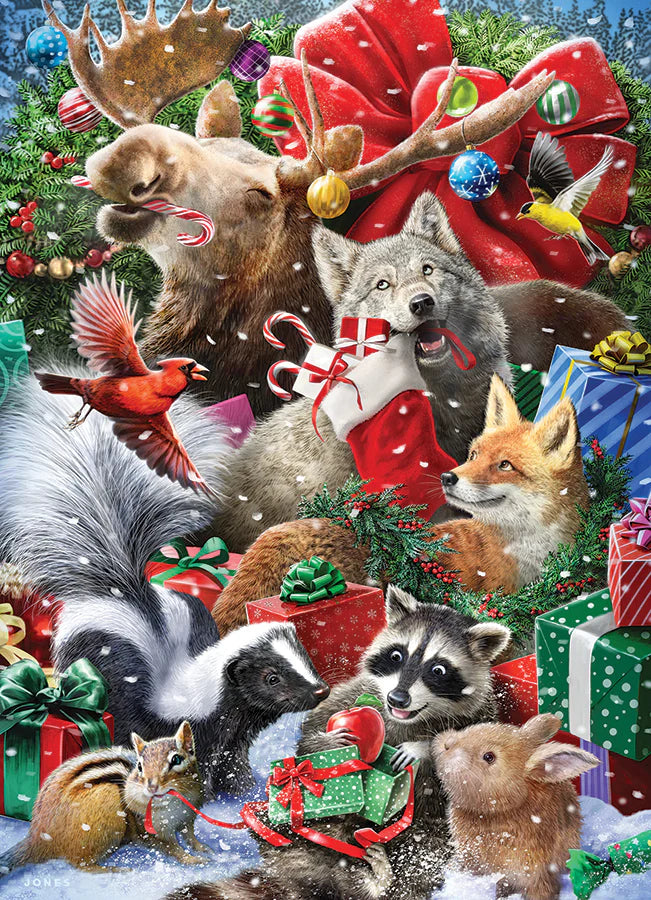 Xmas Cobble Hill 350 Piece Family Puzzle Festive Friends