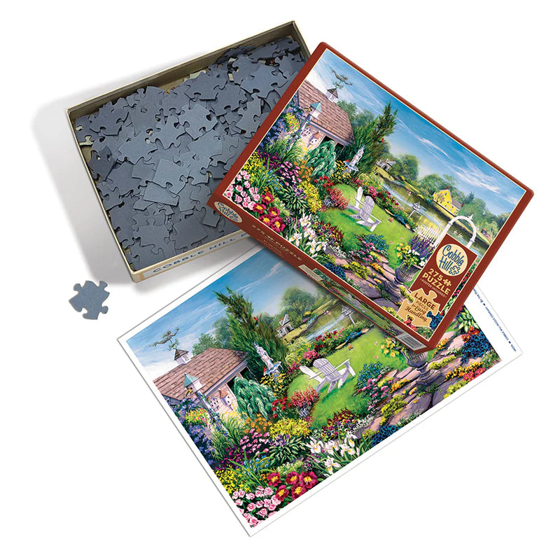 Cobble Hill 275 Large Piece Puzzle By The Pond