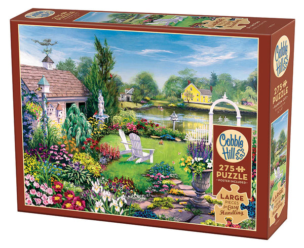 Cobble Hill 275 Large Piece Puzzle By The Pond