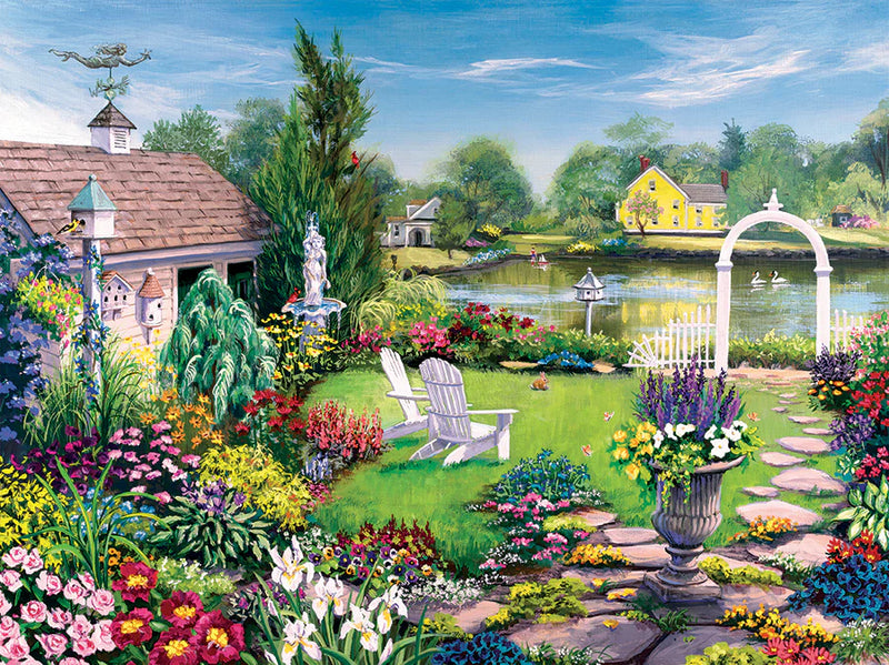 Cobble Hill 275 Large Piece Puzzle By The Pond