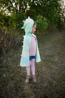 Great Pretenders Reversible Rainbow Unicorn/Dragon Cape Size 5-6