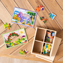 Melissa & Doug 4 in 1 Puzzles In A Box Dinosaurs