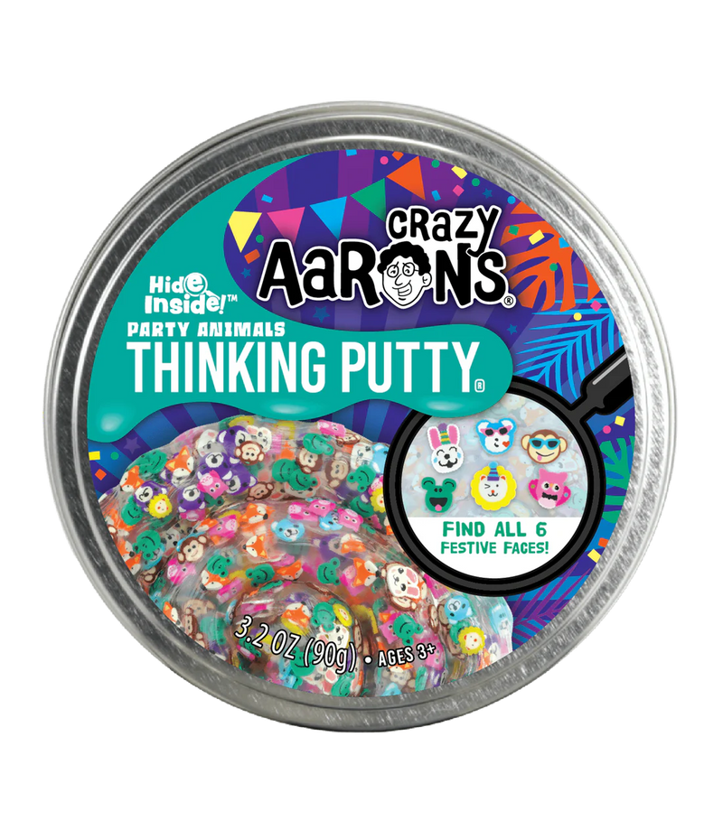 Crazy Aarons Thinking Putty Hide Inside! Party Animals