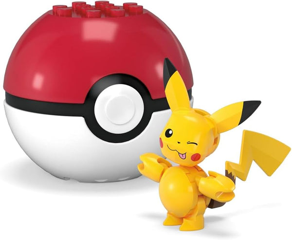 Mega Blok Construx Pokemon Poke Ball With Assorted Figures