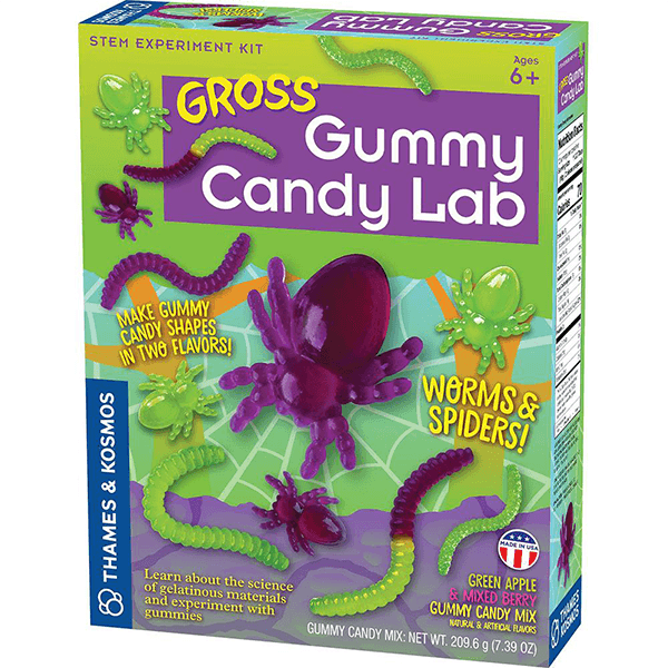 Thames & Kosmos Gross Gummy Candy Lab Worms And Spiders STEM Experiment Kit