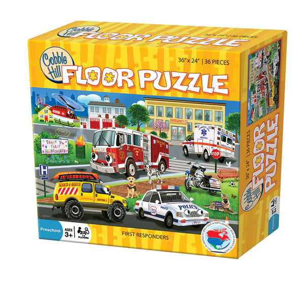 Cobble Hill 36 Piece Floor Puzzle First Responders