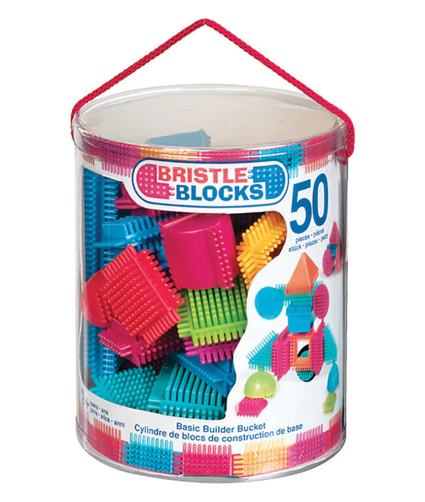 Bristle Blocks 50 Piece Basic Builder Bucket