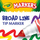 Crayola Ultra-Clean Washable Broad Line Markers, 10 Colours