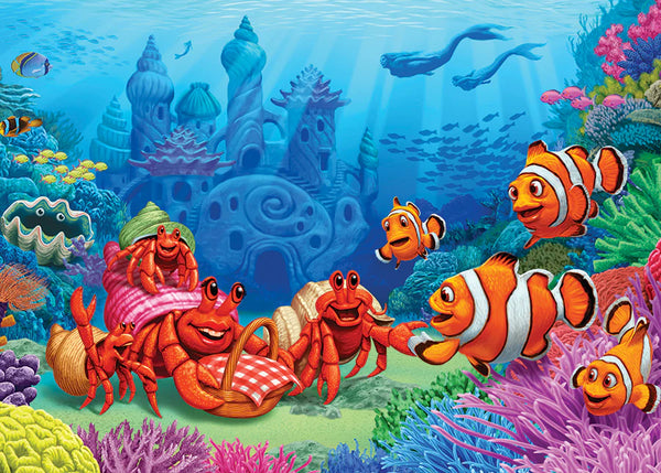 Cobble Hill 35 Piece Tray Puzzle Clownfish Gathering