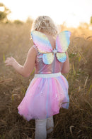 Great Pretenders Rainbow Sequin Skirt, Wings And Wand Size 4-6