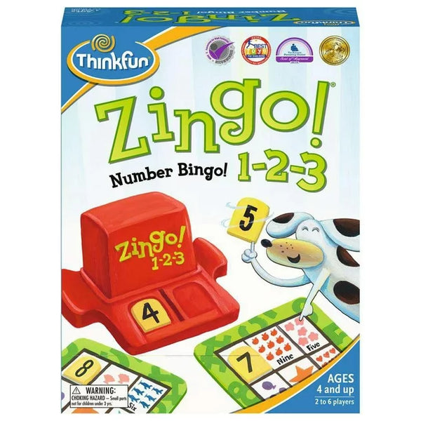 Think Fun Zingo Number Bingo 1-2-3 Ages 4+