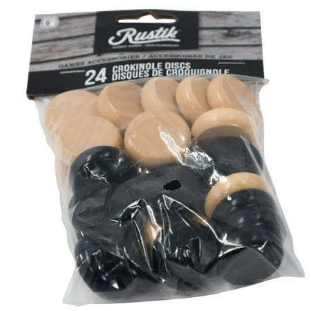 Rustik Crokinole Replacement Discs 24 Pieces