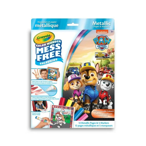 Crayola Color Wonder Mess-Free Colouring Book & Markers Kit, Paw Patrol