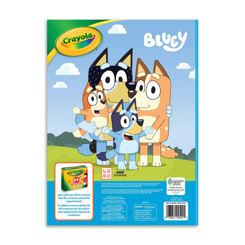 Crayola Bluey 96 Page Colouring Book And Sticker Sheet