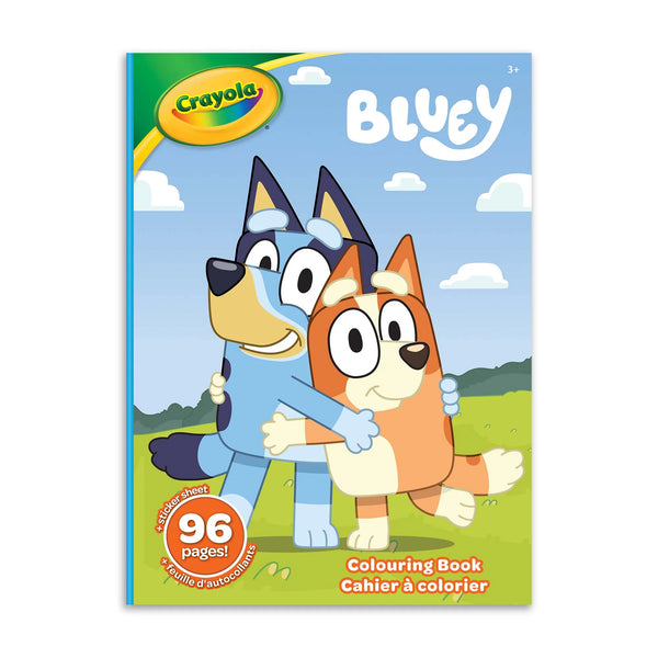 Crayola Bluey 96 Page Colouring Book And Sticker Sheet