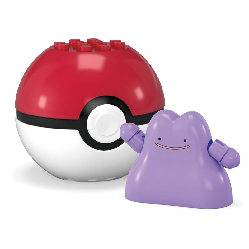 Mega Blok Construx Pokemon Poke Ball With Assorted Figures