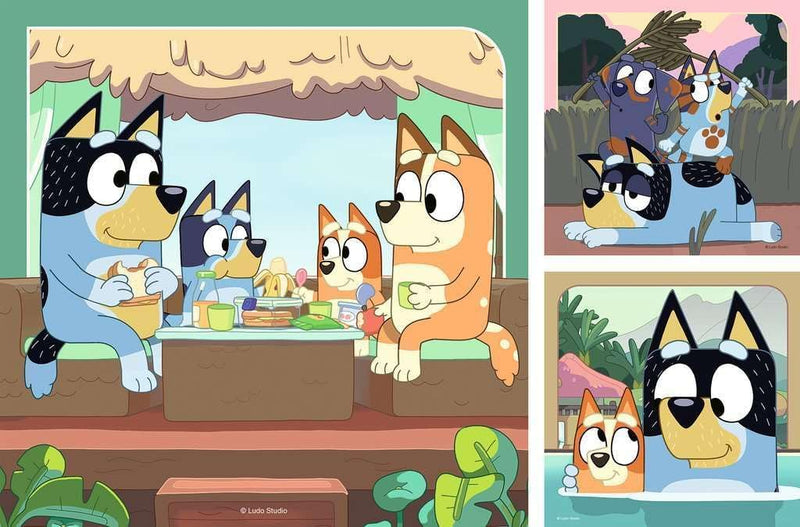 Ravensburger Bluey 3 x 49 Piece Puzzle Bluey's Adventures!