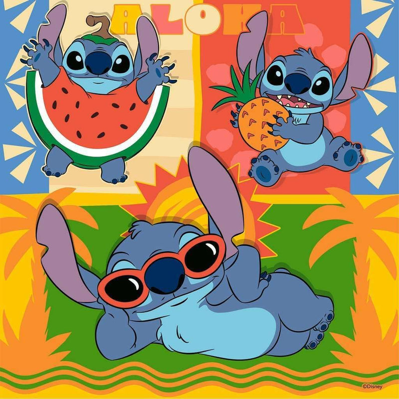 Ravensburger 3 x 49 Piece Puzzles Disney Stitch Aloha