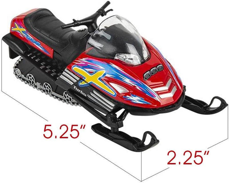 Die Cast Pull Back Snow Turbo Snowmobile