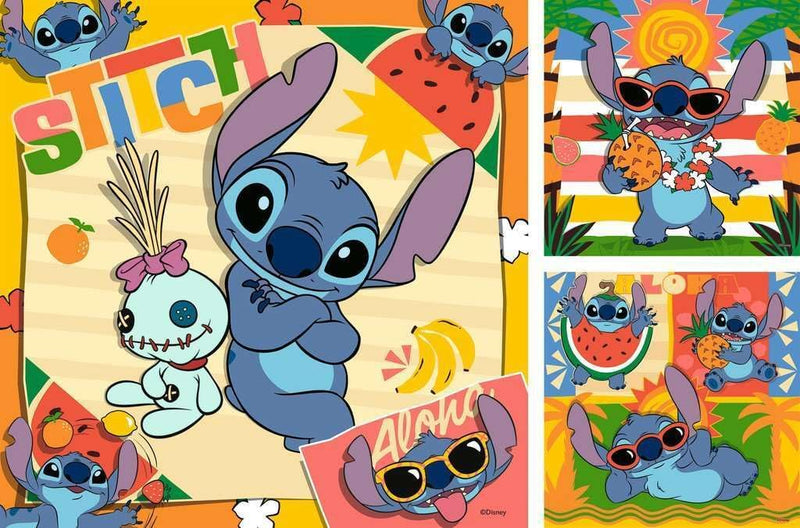 Ravensburger 3 x 49 Piece Puzzles Disney Stitch Aloha