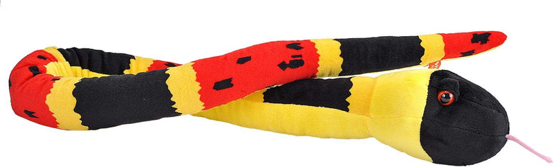 Wild Republic Plush Snake Coral Snake 54"