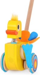 Battat Quack And Go Duck Waddling Wooden Push Toy