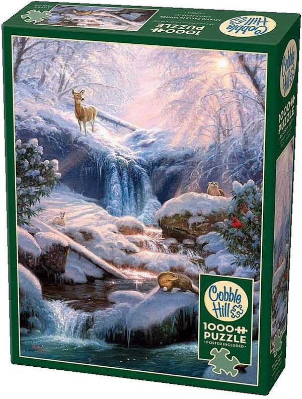 Cobble Hill 1000 Piece Puzzle Mystic Falls In Winter