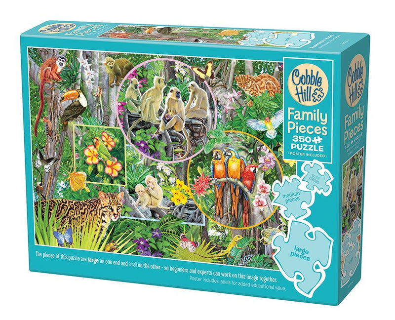 Cobble Hill 350 Piece Family Puzzle Rainforest Magic