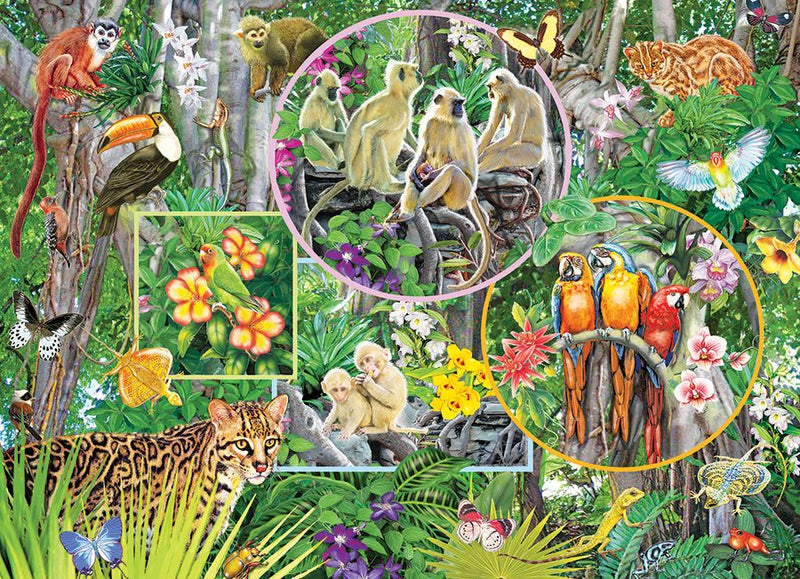 Cobble Hill 350 Piece Family Puzzle Rainforest Magic