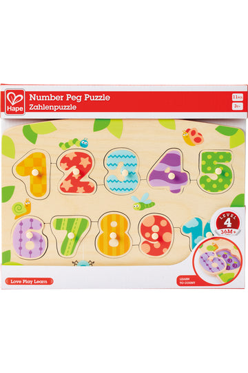 Hape Number Peg Puzzle