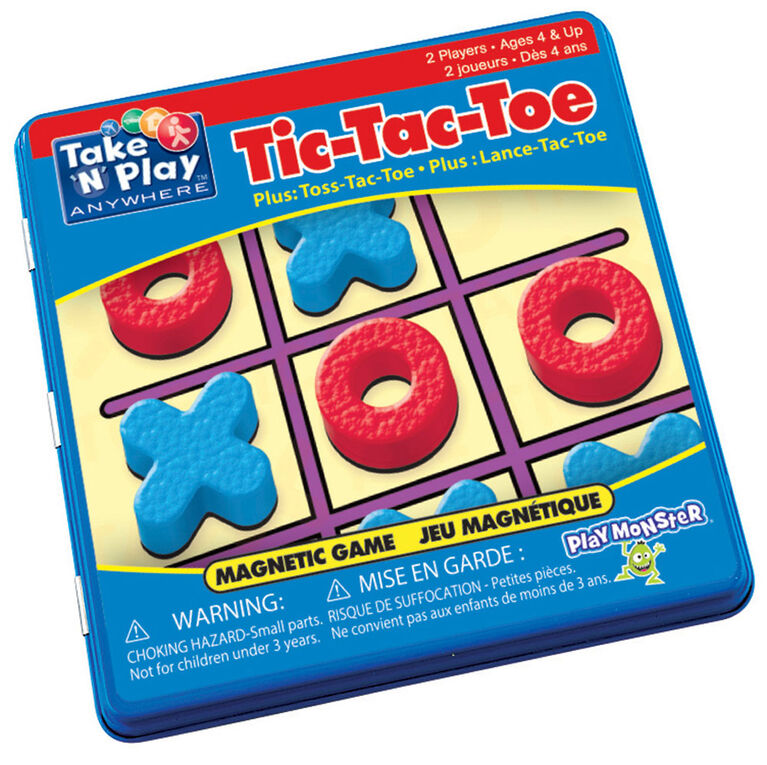 PlayMonster Magnetic Tin Tic-Tac-Toe