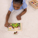 Melissa & Doug 4 in 1 Puzzles In A Box Dinosaurs