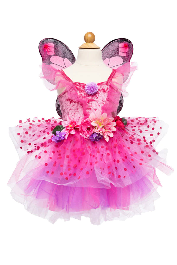 Great Pretenders Fairy Blooms Deluxe Dress And Wings Size 5-6
