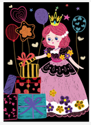 Avenir Scratch Art Princess 15 Sheets