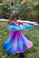 Great Pretenders Blue Butterfly Twirl Dress With Wings And Headband Size 5/6