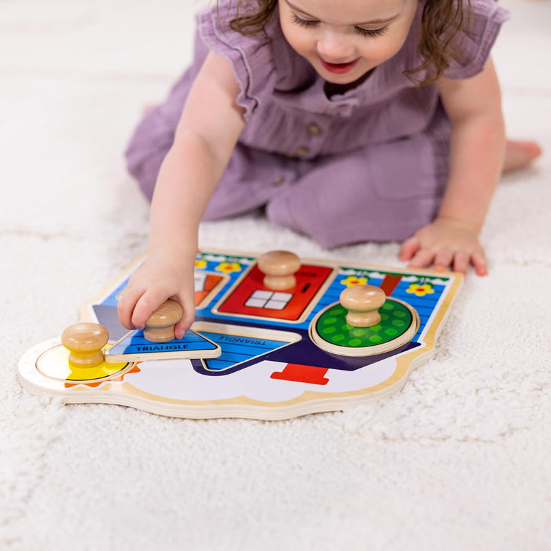 Melissa & Doug First Shapes Jumbo Peg Puzzle