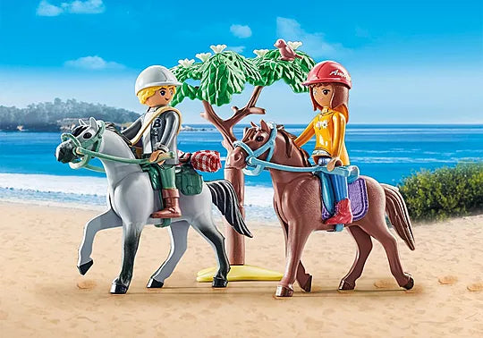 Playmobil Horses Of Waterfall Riding  Trip To The Beach With Amelia And Ben