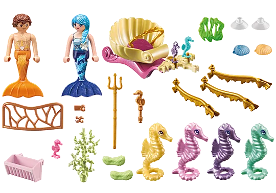 Playmobil Princess Magic Mermaid Seahorse Carriage