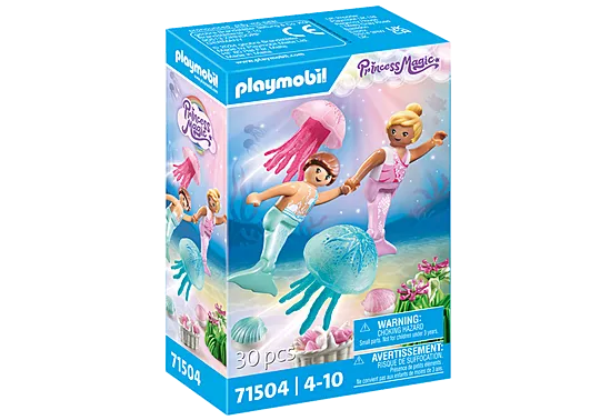Playmobil Princess Magic Mermaid Kids With Jellyfish #71504