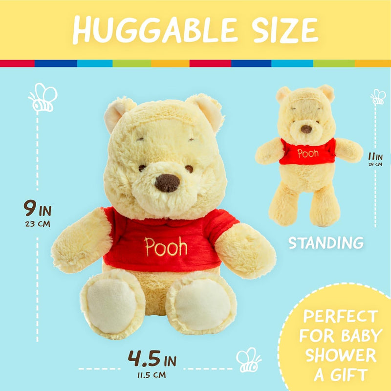 Kids Preferred Winnie The Pooh Plush With Rattle Inside And Crinkle Ears