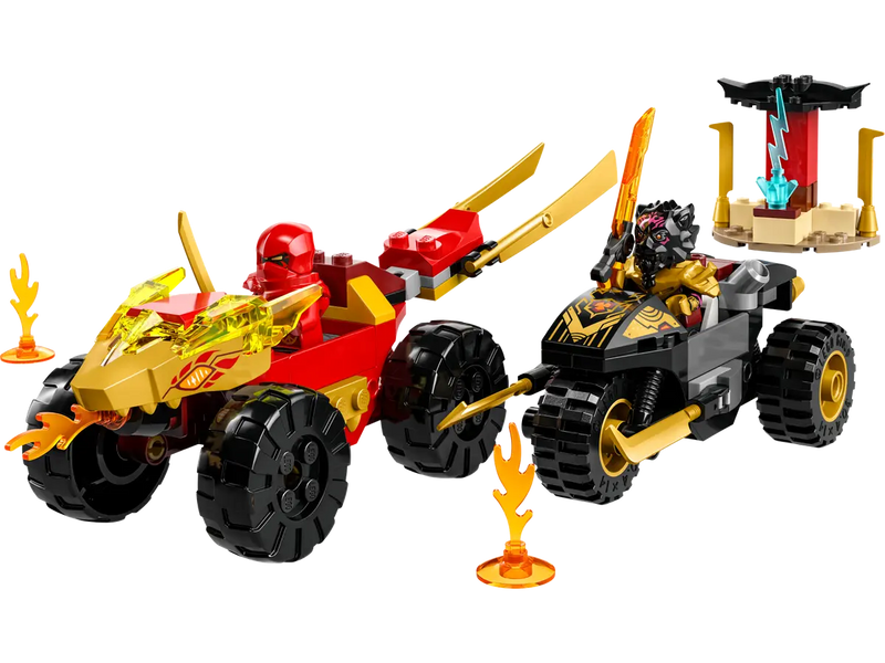 LEGO Ninjago Kai And Ras's Car And Bike Battle