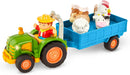 Battat Farming Fun Tractor & Trailer With Lights And Sounds