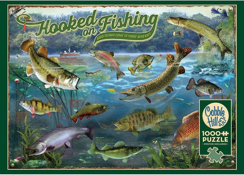 Cobble Hill 1000 Piece Puzzle Hooked On Fishing